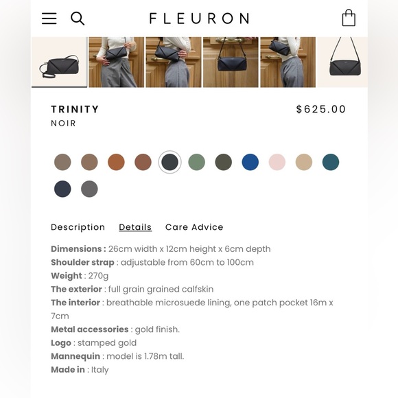 Fleuron Trinity in Noir - Picture 9 of 9